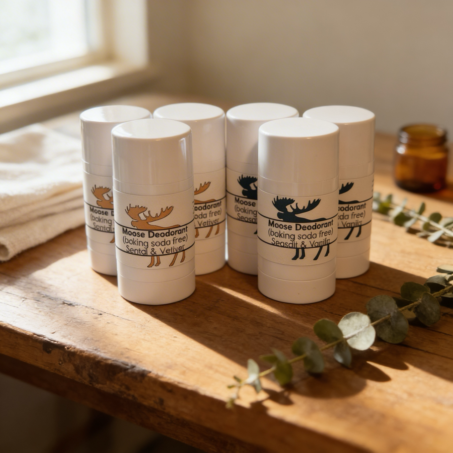 Moose Deodorant (Baking Soda Free) for very sensitive skin.